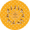 Yoga Dogs Sun Salutations 5" Multipurpose Round Label - Single Sticker