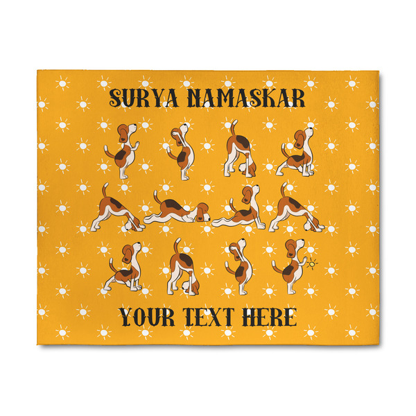 Custom Yoga Dogs Sun Salutations 8' x 10' Patio Rug (Personalized)