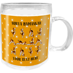 Yoga Dogs Sun Salutations Acrylic Kids Mug (Personalized)