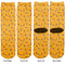 Yoga Dogs Sun Salutations Adult Crew Socks - Double Pair - Front and Back - Apvl