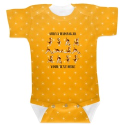 Yoga Dogs Sun Salutations Baby Bodysuit 6-12 (Personalized)