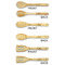 Yoga Dogs Sun Salutations Bamboo Cooking Utensils Set - Double Sided - APPROVAL