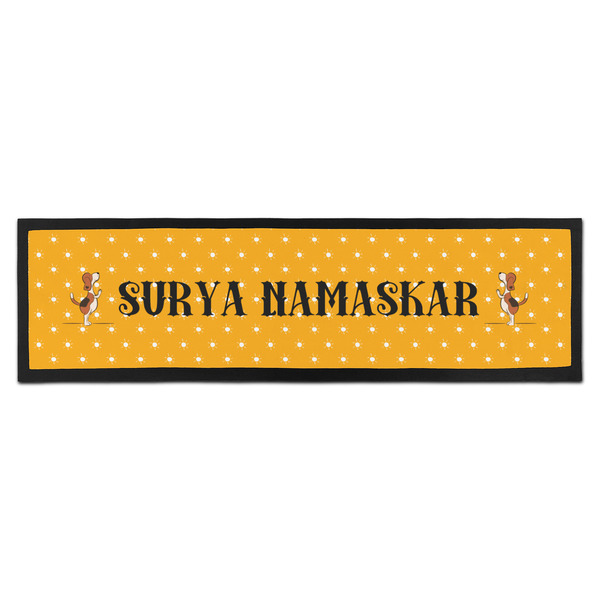 Custom Yoga Dogs Sun Salutations Bar Mat (Personalized)