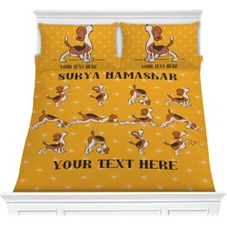 Yoga Dogs Sun Salutations Comforter Set - Full / Queen (Personalized)