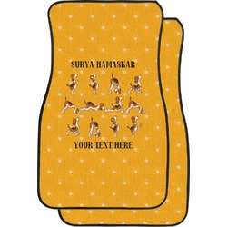 Yoga Dogs Sun Salutations Car Floor Mats (Front Seat) (Personalized)