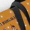 Yoga Dogs Sun Salutations Closeup of Tote w/Black Handles