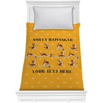 Yoga Dogs Sun Salutations Comforter - Twin (Personalized)