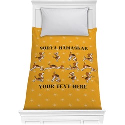 Yoga Dogs Sun Salutations Comforter - Twin XL (Personalized)