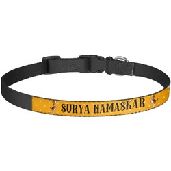 Yoga Dogs Sun Salutations Dog Collar - Large (Personalized)