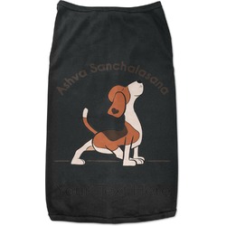 Yoga Dogs Sun Salutations Black Pet Shirt - XL (Personalized)