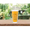 Yoga Dogs Sun Salutations Double Wall Tumbler with Straw Lifestyle