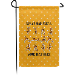 Yoga Dogs Sun Salutations Garden Flag (Personalized)