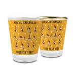 Yoga Dogs Sun Salutations Glass Shot Glass - 1.5 oz (Personalized)