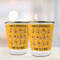 Yoga Dogs Sun Salutations Glass Shot Glass - with gold rim - LIFESTYLE