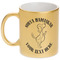 Yoga Dogs Sun Salutations Gold Mug - Main