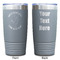 Yoga Dogs Sun Salutations Gray Polar Camel Tumbler - 20oz - Double Sided - Approval