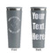 Yoga Dogs Sun Salutations Grey RTIC Everyday Tumbler - 28 oz. - Front and Back