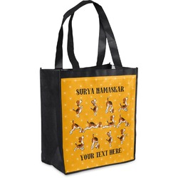 Yoga Dogs Sun Salutations Grocery Bag (Personalized)