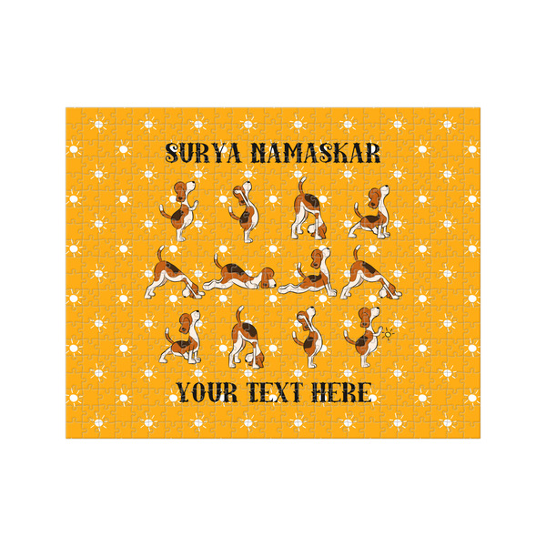 Custom Yoga Dogs Sun Salutations 500 pc Jigsaw Puzzle (Personalized)