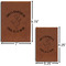 Yoga Dogs Sun Salutations Journal Size Comparisons w/ Dimensions