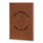 Yoga Dogs Sun Salutations Leatherette Journal - Large - Double Sided (Personalized)