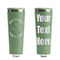 Yoga Dogs Sun Salutations Light Green RTIC Everyday Tumbler - 28 oz. - Front and Back