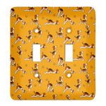 Yoga Dogs Sun Salutations Light Switch Cover (2 Toggle Plate)