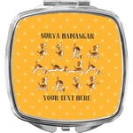 Yoga Dogs Sun Salutations Compact Makeup Mirror (Personalized)