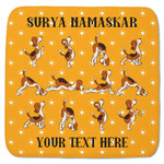 Yoga Dogs Sun Salutations Memory Foam Bath Mat - 48"x48" (Personalized)