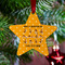 Yoga Dogs Sun Salutations Metal Star Ornament - Lifestyle