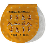 Yoga Dogs Sun Salutations Burp Pad - Velour w/ Name or Text