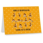 Yoga Dogs Sun Salutations Note cards (Personalized)