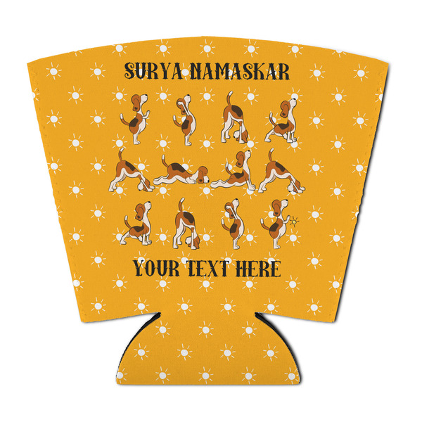 Custom Yoga Dogs Sun Salutations Party Cup Sleeve - with Bottom (Personalized)