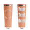 Yoga Dogs Sun Salutations Peach RTIC Everyday Tumbler - 28 oz. - Front and Back