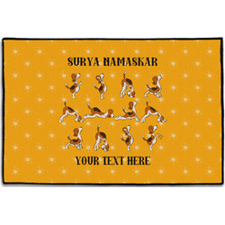 Yoga Dogs Sun Salutations Door Mat - 36"x24" (Personalized)