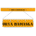 Yoga Dogs Sun Salutations Plastic Ruler - 12" (Personalized)