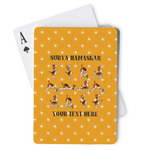 Yoga Dogs Sun Salutations Playing Cards (Personalized)