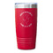 Yoga Dogs Sun Salutations Red Polar Camel Tumbler - 20oz - Single Sided - Approval