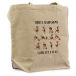 Yoga Dogs Sun Salutations Reusable Cotton Grocery Bag (Personalized)