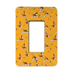 Yoga Dogs Sun Salutations Rocker Style Light Switch Cover - Single Switch