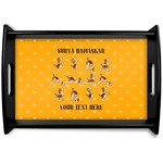 Yoga Dogs Sun Salutations Wooden Tray (Personalized)