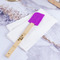 Yoga Dogs Sun Salutations Silicone Spatula - Purple - In Context