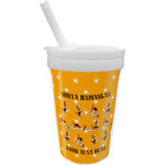 Yoga Dogs Sun Salutations Sippy Cup with Straw (Personalized)