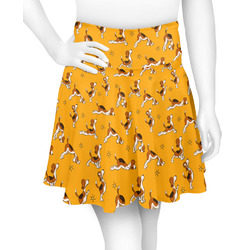 Yoga Dogs Sun Salutations Skater Skirt - X Large