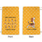 Yoga Dogs Sun Salutations Small Laundry Bag - Front & Back View