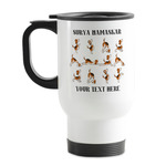 Yoga Dogs Sun Salutations Stainless Steel Travel Mug with Handle