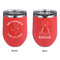 Yoga Dogs Sun Salutations Stainless Wine Tumblers - Coral - Double Sided - Approval