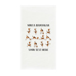 Yoga Dogs Sun Salutations Guest Towels - Full Color - Standard (Personalized)