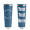 Yoga Dogs Sun Salutations Steel Blue RTIC Everyday Tumbler - 28 oz. - Front and Back