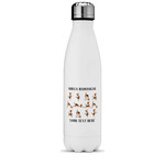 Yoga Dogs Sun Salutations Water Bottle - 17 oz. - Stainless Steel - Full Color Printing (Personalized)